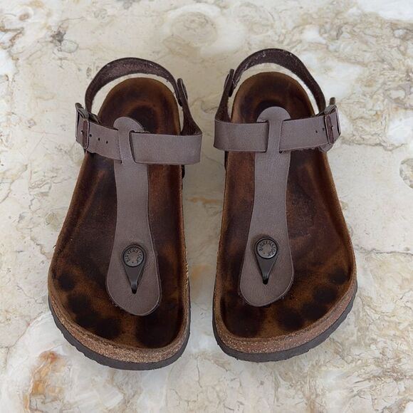 Birkenstock Birko-Flor Birkibuc Sandals - Stone Gray - Picture 3 of 14